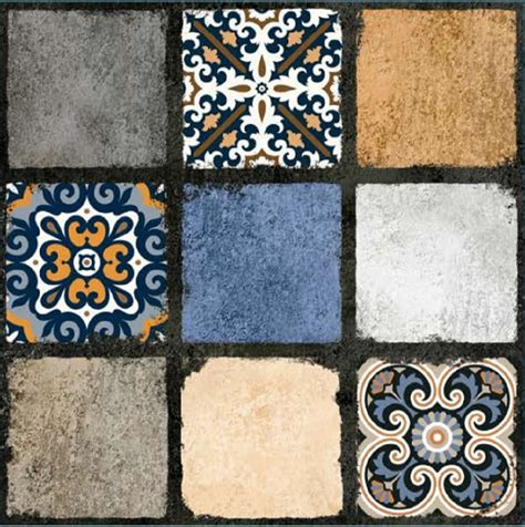 Polished Ceramic Moroccan Floor Tile Size X Feet X Mm At