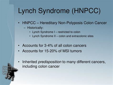 Ppt Emerging Concepts In Colorectal Cancer Hereditary Non Polyposis