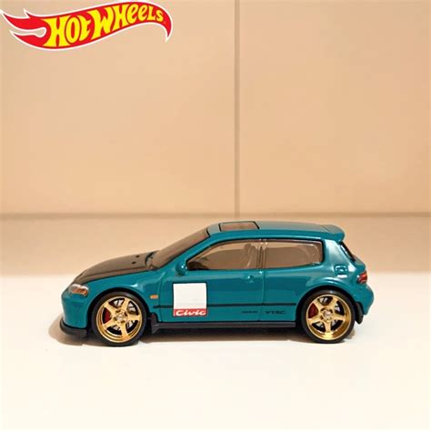 Hot Wheels Honda Civic Eg Custom Spoke Rims Shopee Malaysia