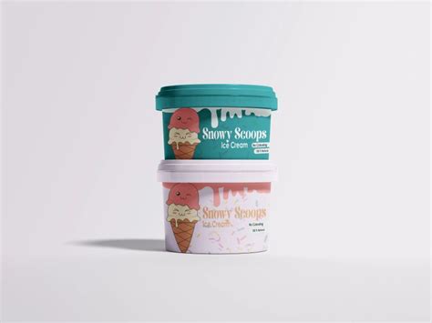 Preeti Prajapati On Linkedin Ice Cream Package Design Snowy Scoops
