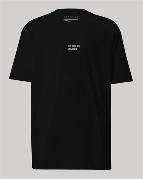 Dive Into The Unknown x Black T-Shirt - Luxury Streetwear – AETERIUS