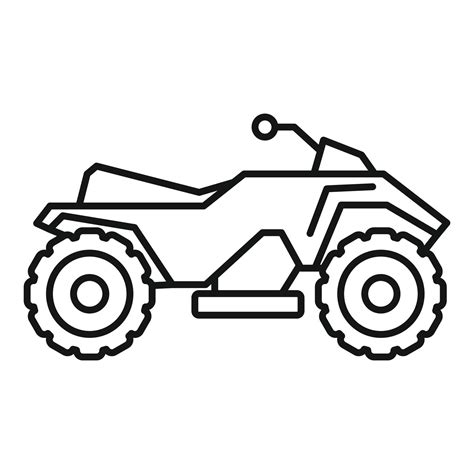 Dirt Quad Bike Icon Outline Style Vector Art At Vecteezy