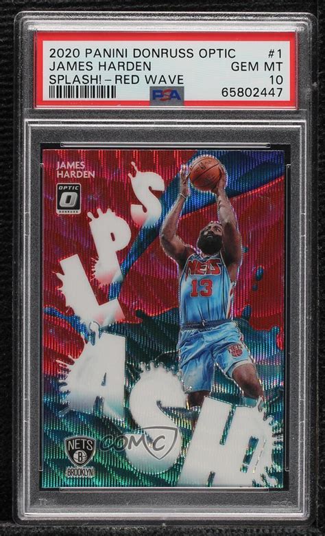 Panini Donruss Optic Splash Red Wave Prizm James Harden