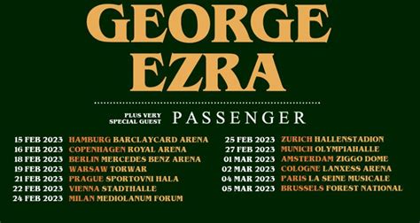 news george ezra passenger auf    metalglory magazine