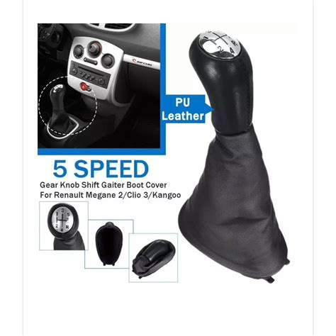 Комплект кожени гайки с маншон за скоростен лост, Dacia Logan PH1 PH2 ...