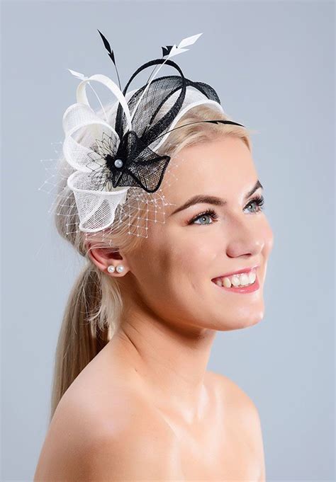 Black And White Fascinator Last Piece Sold With Big Discount 60