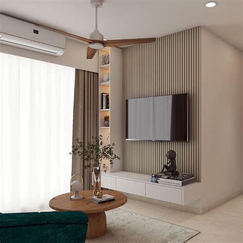 fluted wall panels tv unit