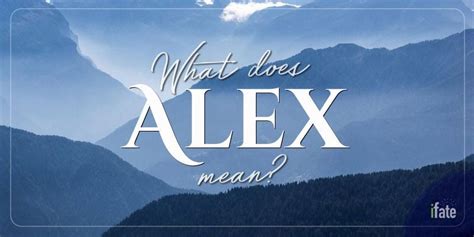 meaning    alex   numerologists