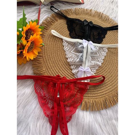 Kit Tangas Sexy Lingerie Aberta Fio Calcinha Lan Amento Sensual Apressadinha Shopee Brasil
