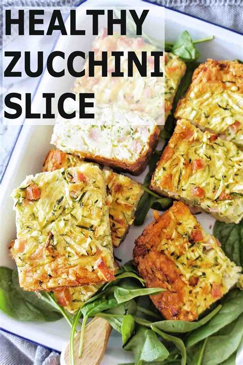 Healthy Zucchini Slice Slices Recipes Brunch Party Recipes Healthy