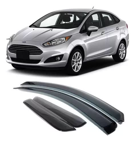 Calha Defletor Chuva Fume Ford New Fiesta Sedan A