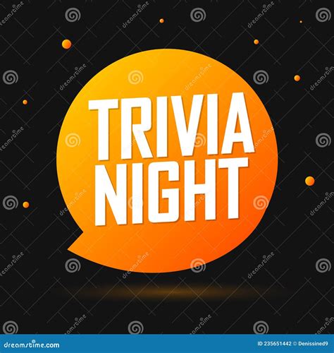 Trivia Night Banner Design Template Stock Illustration Illustration