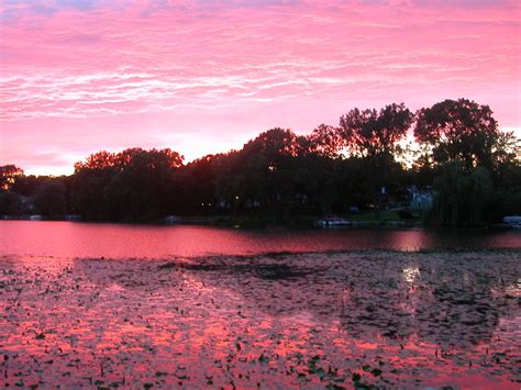 Sunset On Diamond Lake Diamond Lake Sunset Lake