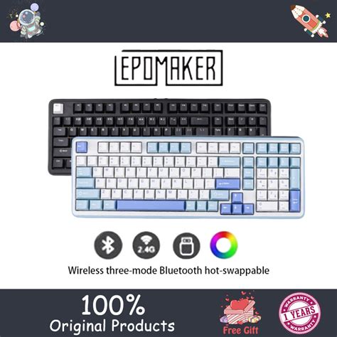 Epomaker Th Wireless Three Mode Bluetooth Hot Swappable Keyboard Shopee Philippines