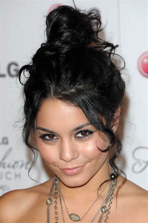 Hair Tutorial Vanessa Hudgens Inspired Messy Updo Hair Hot Sex Picture