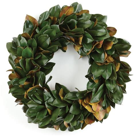 Grand Magnolia Leaf Wreath 36" | Magnolia leaf wreath, Magnolia leaves