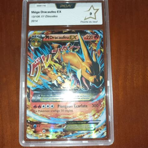 CARTE POKÉMON PCA 9 Méga Dracaufeu EX 13 106 XY Étincelles ULTRA RARE