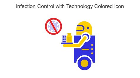 Infection Control With Technology Colored Icon In Powerpoint Pptx Png