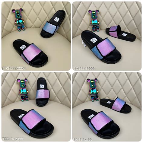 Dép quai ngang lv hồng quai dán vải chắc chắn phong cách boy phố Hot hit Shopee Việt Nam