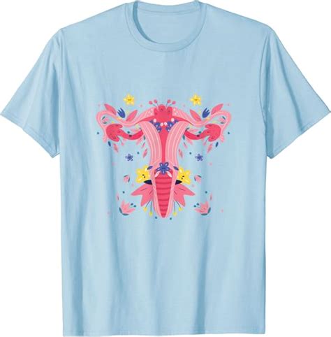 Amazon Floral Vagina Funny Floral Woman Uterus Women S Rights T Shirt Clothing Shoes