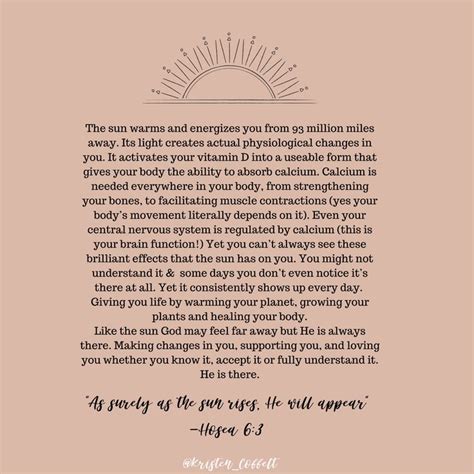 The Healing Power of Sunshine