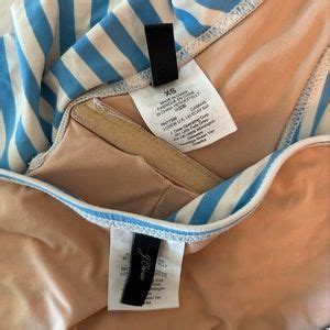 J Crew Swim Jcrew Two Piece Blue And White Striped Bikini Xs Poshmark