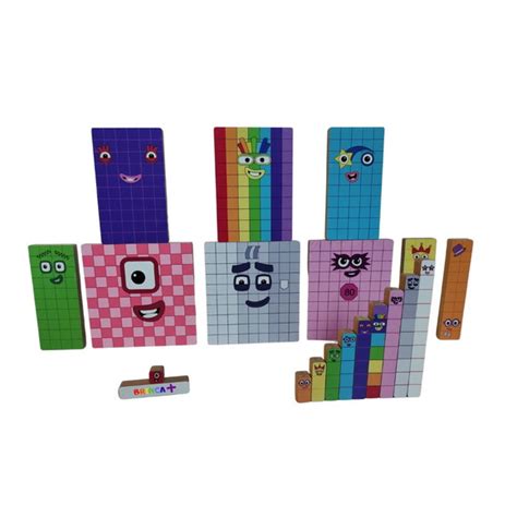 Numberblocks Contando De 1 A 100 Blocos Madeira Brinca Mais