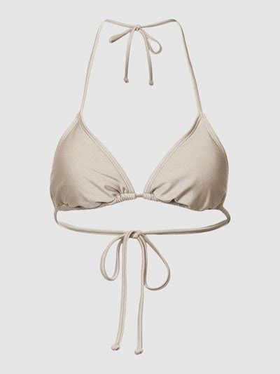 Kup online Barts Top bikini z wiązaniem na szyi model ISLA écru melanż