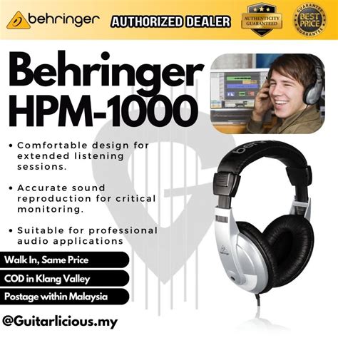 Behringer HPM1000 Multi-Purpose Headphones (HPM 1000) | Shopee Malaysia