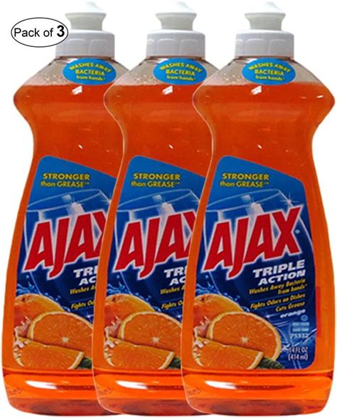 Amazon Ajax Triple Action Orange Ml Pack Of Home Kitchen