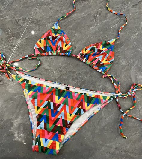 Yeni Bikinis Seti Kapl Ca Tesisi Alfabe Bask Tide Markas Bikini Mayo Moda Mayo Kad Nlar Ile