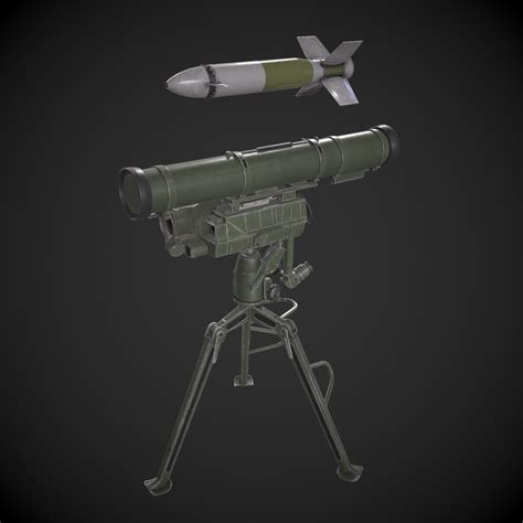 3d Model 9m133 Kornet Vr Ar Low Poly Cgtrader