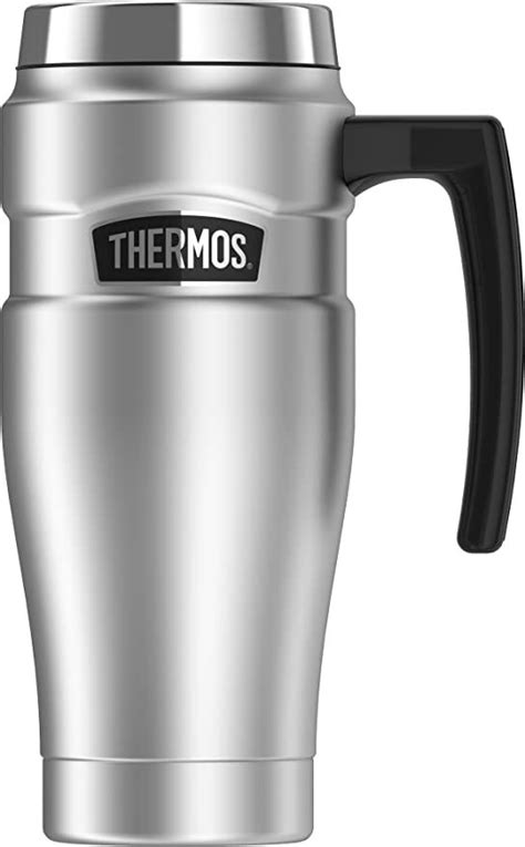 Thermos Stainless King Vacuum Insulated Travel Mug 16 Ounce Matte Steel