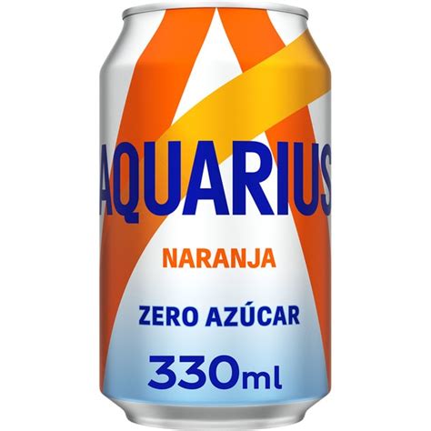 Bebida Isot Nica Sin Az Car Sabor Naranja Lata Cl Aquarius Zero