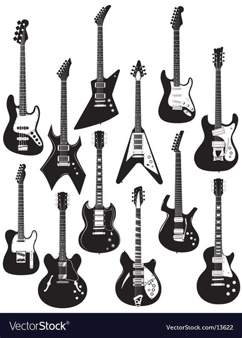 electric guitar vector  getdrawings