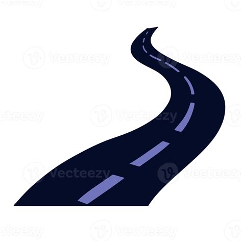 Asphalt Road With Marking Lines 15152579 Png
