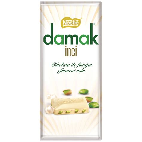 Nestle Damak İnci White Chocolate With Pistachios Antep Fıstıklı Beya