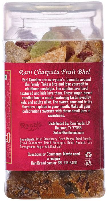 Rani Chatpata Fruit Bhel 525oz 150g Vacuum Sealed Easy Open Top R