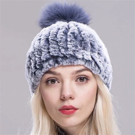 ZDFURS* трикотажные помпоном Шапки для Для женщин шапочки Твердые ...