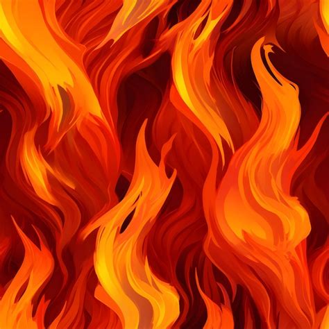 Textura De Patrones Sin Fisuras De Llamas De Fuego Foto Premium