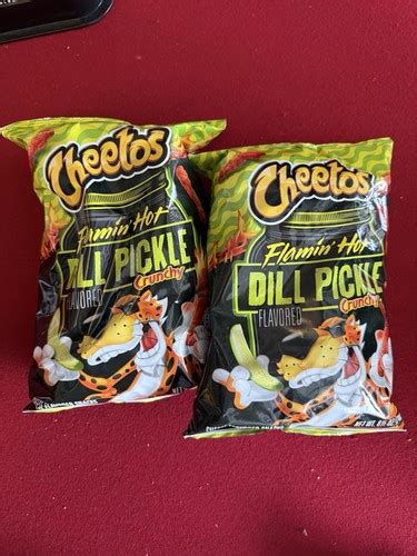 Cheetos Crunchy Flamin Hot Dill Pickle Oz Bags Limited Edition