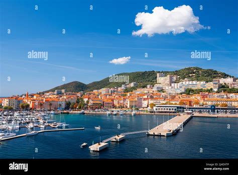 Ajaccio Corsica France Coastal Skyline At The Port Stock Photo Alamy