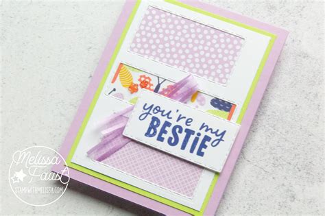 Stampin Up Butterfly Kisses Bestie Card Create In Color Challenge