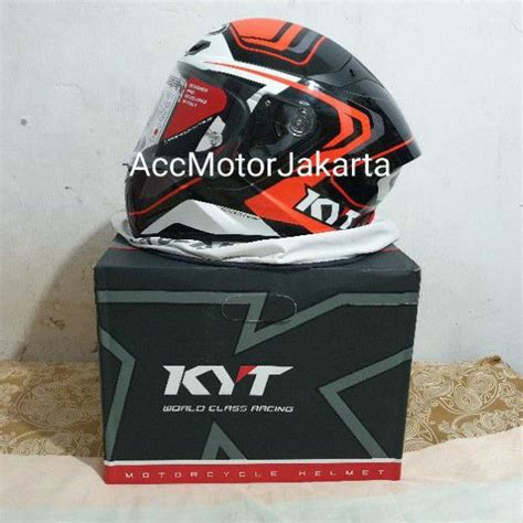 Jual Kyt Tt Course Overtech Black Orange Original Kyt Limited