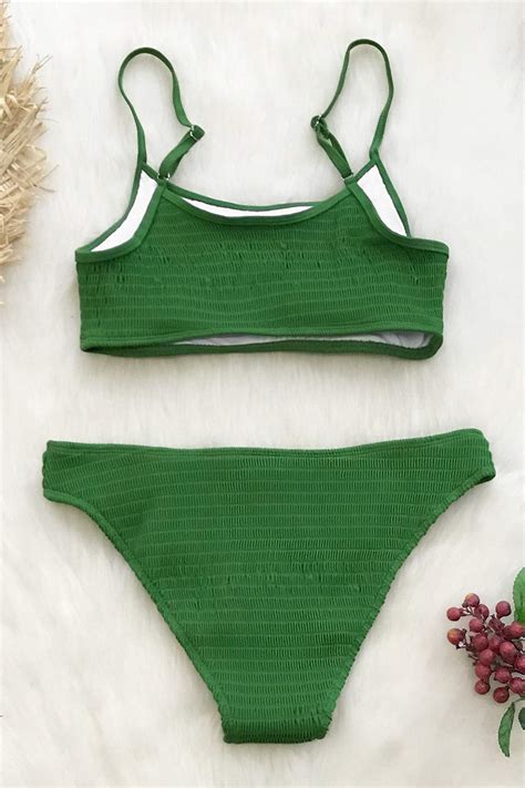 CUPSHE Women S Bikini Swimsuit Ruched Thong Two Piece Bathing Suit Beachwear Central