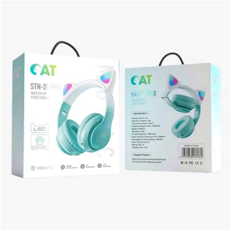 هدفون بلوتوثی گربه ای مدل STN-28 Pro - فروشگاه اینترنتی موبی جانبی