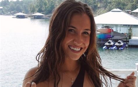 Pole Vaulter Riley White Shows Off In A Black Bikini While On Vacation