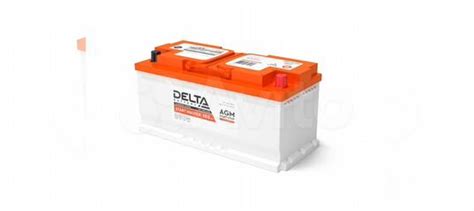 Аккумулятор delta start master AGM 105Ah 950A купить в Мурманске DELTA ...