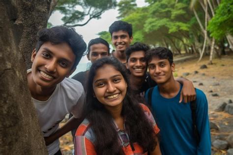 premium photo  group  young people posing   picture