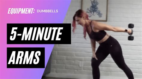 5 Minute Ish Arms Workout W Weights Youtube